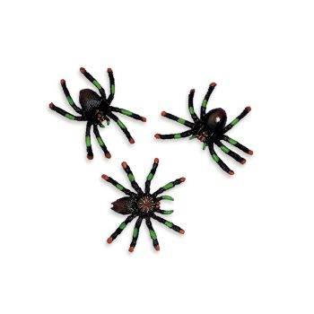 Assorted Plastic Spider 8ct