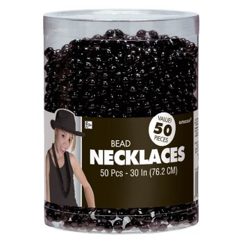 Metallic Bead Necklaces, 50ct