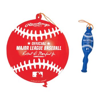 Two MLB-themed Christmas ornaments: a baseball and a fish-shaped bottle opener.