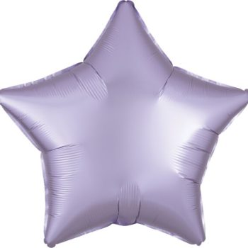 A shiny silver star-shaped balloon.
