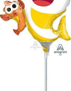 Gold and orange foil balloons shaped like the number 60.