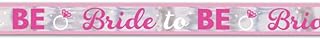 A pink and white 'Bride to Be' sash.