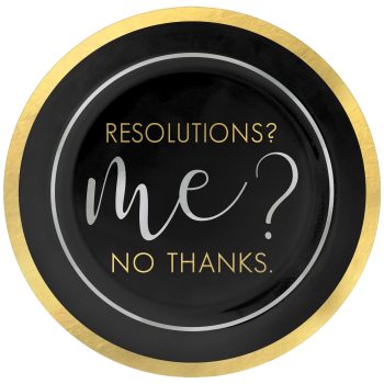 New Years Premium Plastic Plates, 7 1/2", 20ct