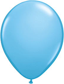 A shiny blue balloon with a smooth surface.
