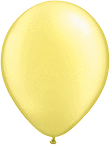 A shiny, yellow balloon against a white background.