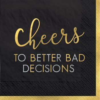 New Years Beverage Napkins, 16ct