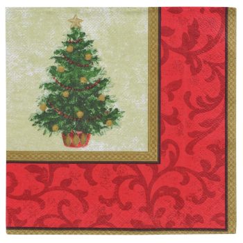 Classic Christmas Tree Luncheon Napkins 16ct