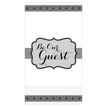 Be Our Guest" decorative sign design.