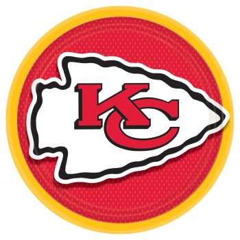 Kansas City Chiefs logo with a red and yellow color scheme.