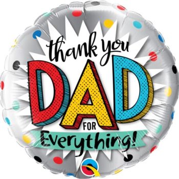 Thank you Dad for everything balloon.