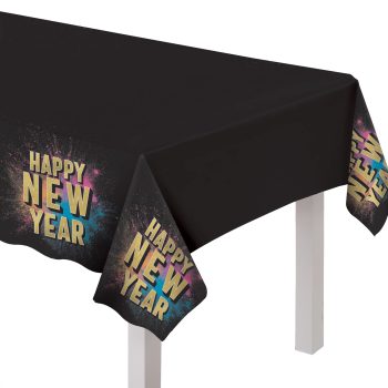 Countdown Glow Plastic Table Cover
