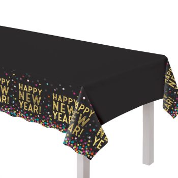 Colorful Confetti Plastic Table Cover
