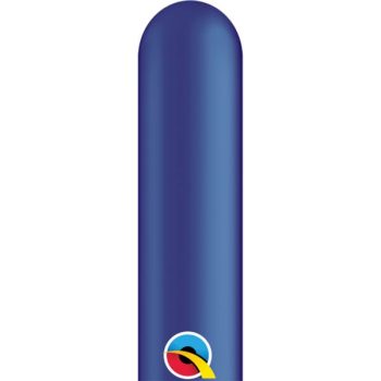 A blue cylindrical object with a rounded top and a colorful logo at the bottom.