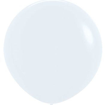 White balloon on a plain background.