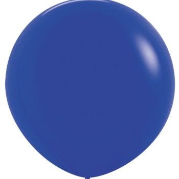 Blue balloon on white background.