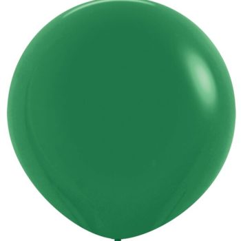 Green balloon against white background.