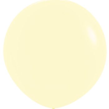 Yellow balloon against white background.