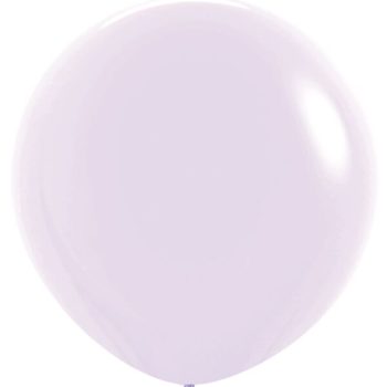 Light purple balloon against white background.
