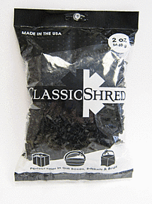 Bag of Classic Shred charcoal briquettes.