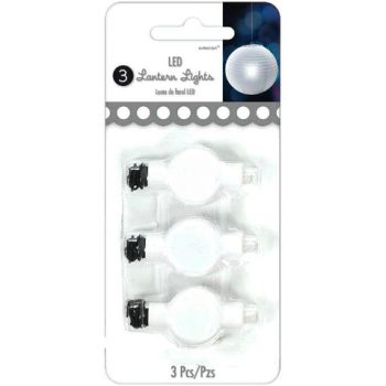 LED lantern lights, three pieces packaging.