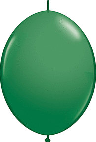 A shiny green balloon with a smooth surface.