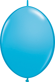 A shiny blue balloon with a smooth surface.