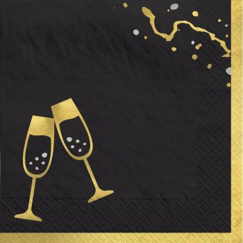 Hello NYE Beverage Napkins, 40ct