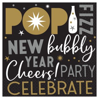 Celebrate The New Year Luncheon Napkins 125ct