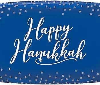 "Happy Hanukkah" Rectangle Platter 11in x 18in