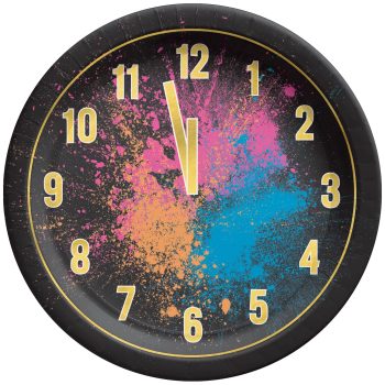 Countdown Glow 6 3/4" Round Plates, 20ct