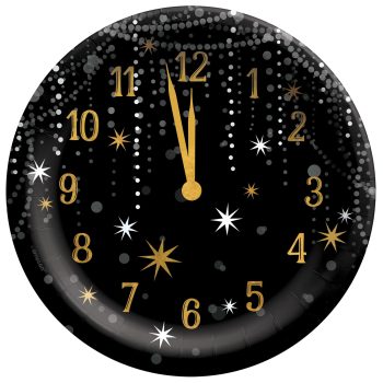 Midnight Hour 6 3/4" Round Plates 20ct