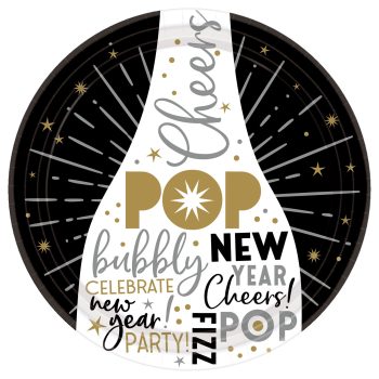 Celebrate The New Year Round Plates 60ct