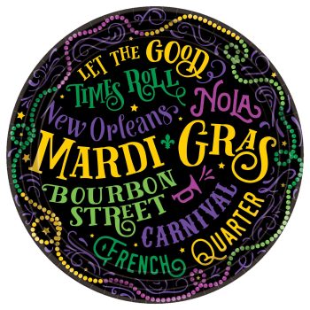 Good Times Mardi Gras, 9in, 60ct