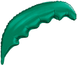 Green balloon shaped like a cactus.