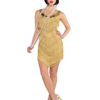 Champagne Flapper Dress Costume Adult Standard