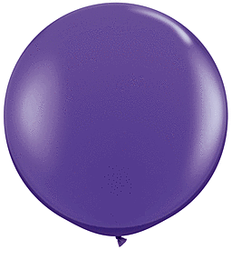 A shiny purple balloon with smooth surface.