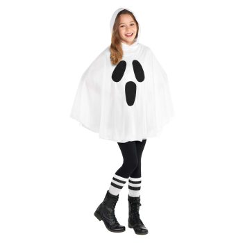 Ghost Poncho Costume Child Standard