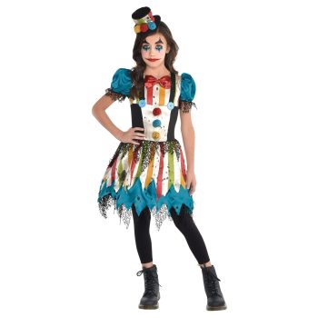 Creepy Clown Costume Girl (12-14)
