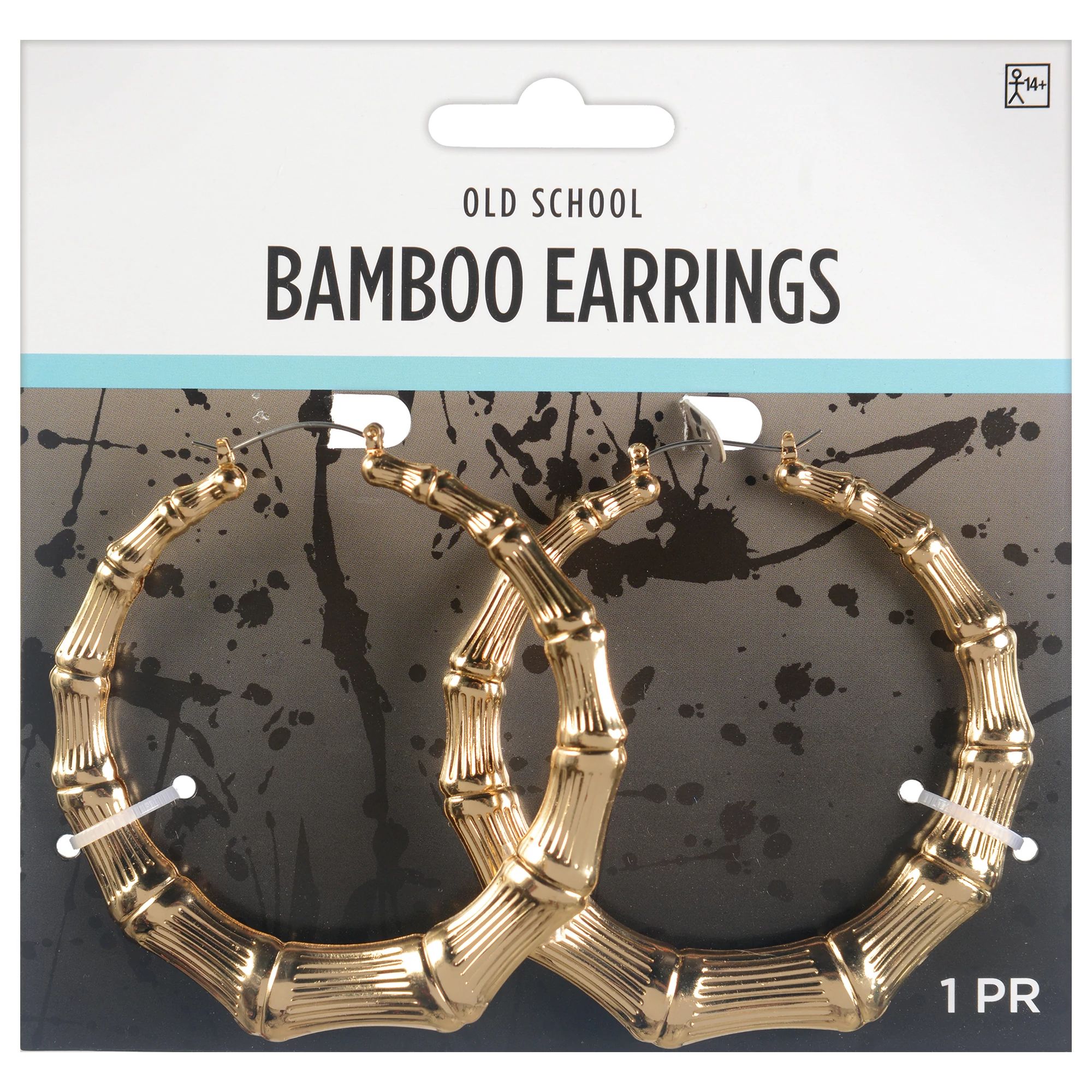 Gold Classic Bamboo Hip Hop Earrings
