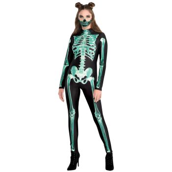 Skeleton Glow Catsuit Costume