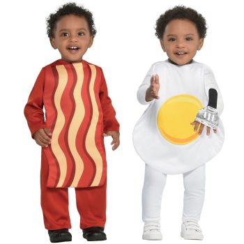 Breakfast Babies Bacon & Egg Twin Costumes