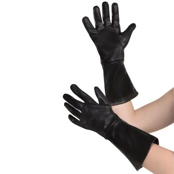 Black PU Gloves Child