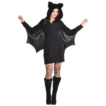 Bat Dress Zipster Costume Adult Large/X-Large
