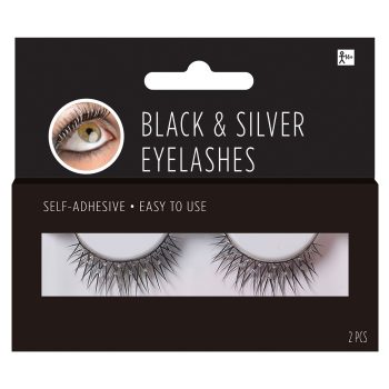 Black & Silver Eyelashes