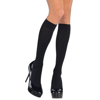 Adult Black Knee-High Stockings
