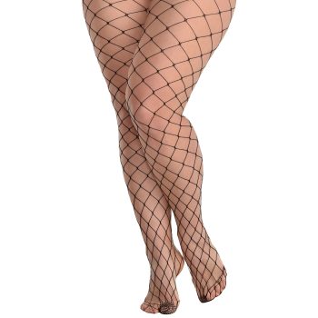 Big Diamond Net Stockings - Adult Plus