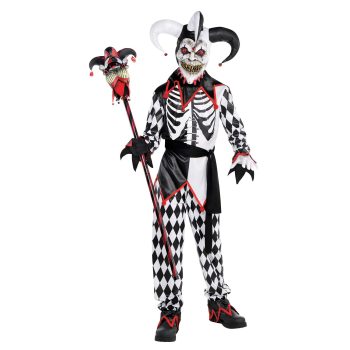 Child Sinister Jester Costume - Assorted Sizes
