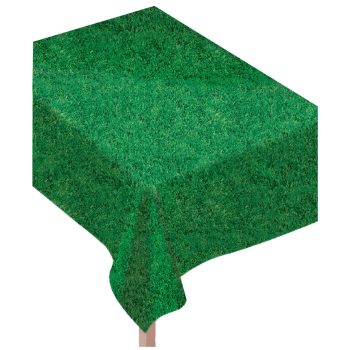 Tablecloth with grass texture design.