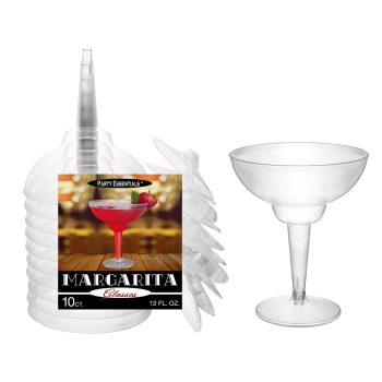 A margarita cocktail kit with a glass and ingredients.