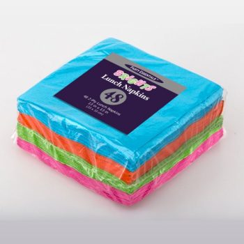Colorful cleaning sponges stacked in a pack.